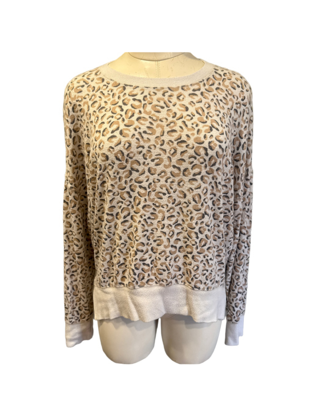 Women’s Abercrombie & Fitch Soft A&F Cozy leopard Cheetah Top
